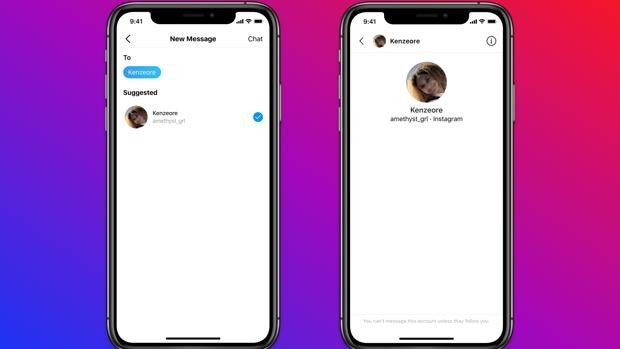 Instagram impedirá que un adulto pueda enviarle mensajes a un menor de 18 años