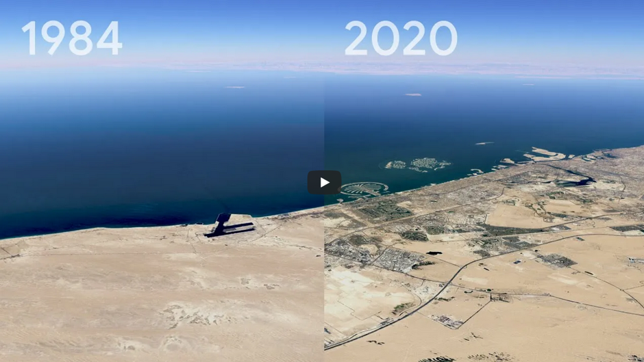 Google Earth muestra los cambios en el planeta desde 1984