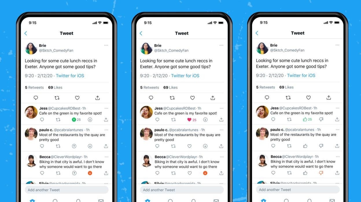Twitter ahora te permite votar de forma negativa los tuits que no te gustan