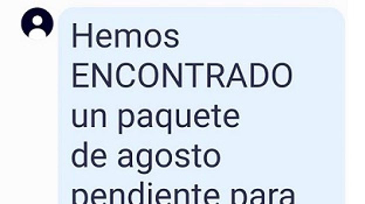 Uno de los mensajes que se están empleando en la campaña maliciosa