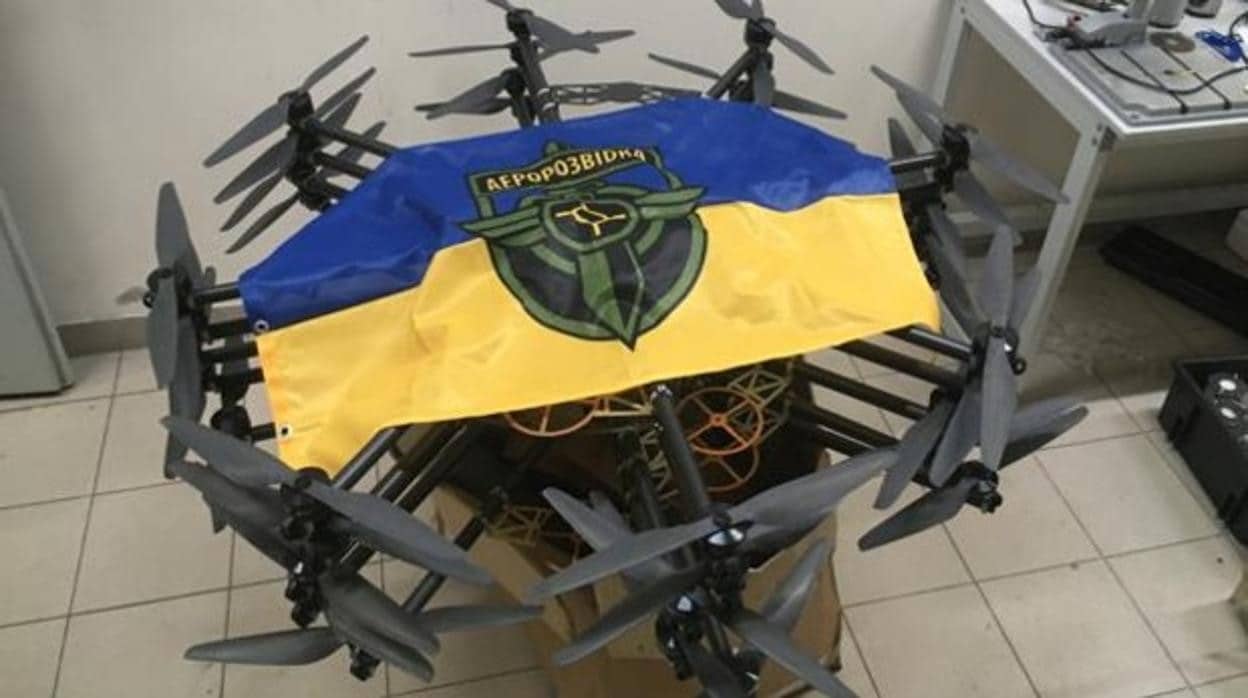 Uno de los drones R-18 fabricados por Aerorozvidka