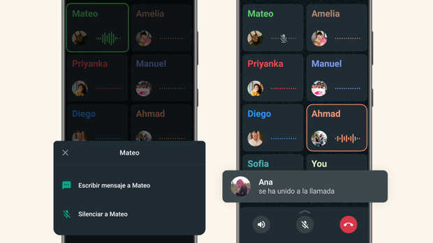 El nuevo truco de WhatsApp te permite silenciar a un contacto en llamadas grupales