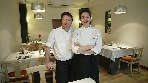 Xabier Díez y Aizpea Oihaneder, del restaurante Xarma