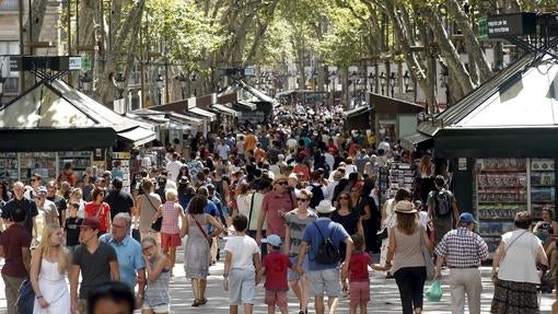 Las Ramblas, en Barcelona