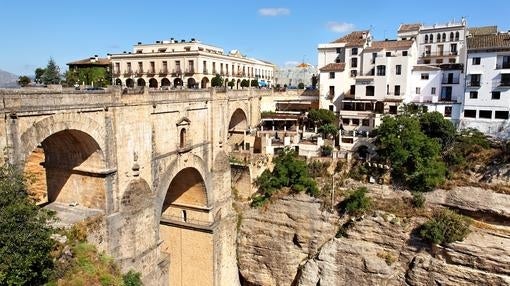 Vistas del Puente Nuevo, en Ronda (Málaga)