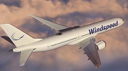 En el techo del avión se aprecia el mirador acristalado, proyecto de Windspeed