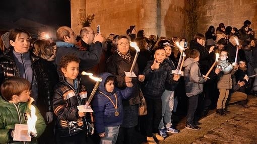 Antorchas, o pegotes, en Nava del Rey