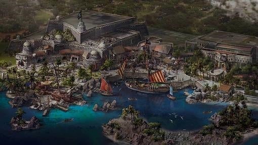 Un detalle de cómo será el nuevo parque Disney en Shanghái