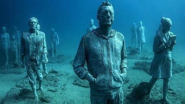 Estas son las esculturas del primer museo submarino de Europa