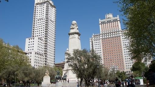 Vista de Plaza de España de Madrid