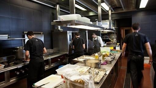 Cocina del restaurante Alborada