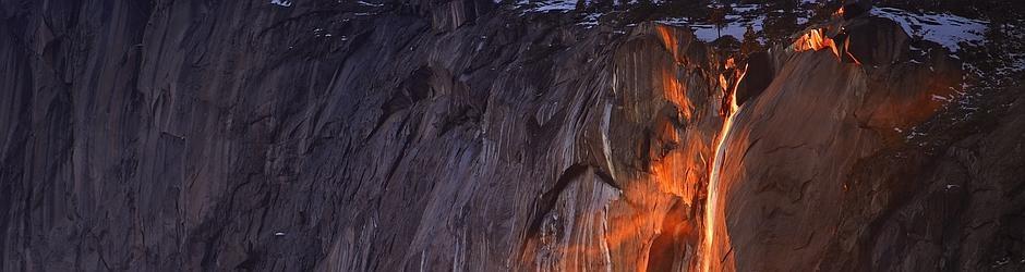 Horsetail Fall en el Yosemite National Park