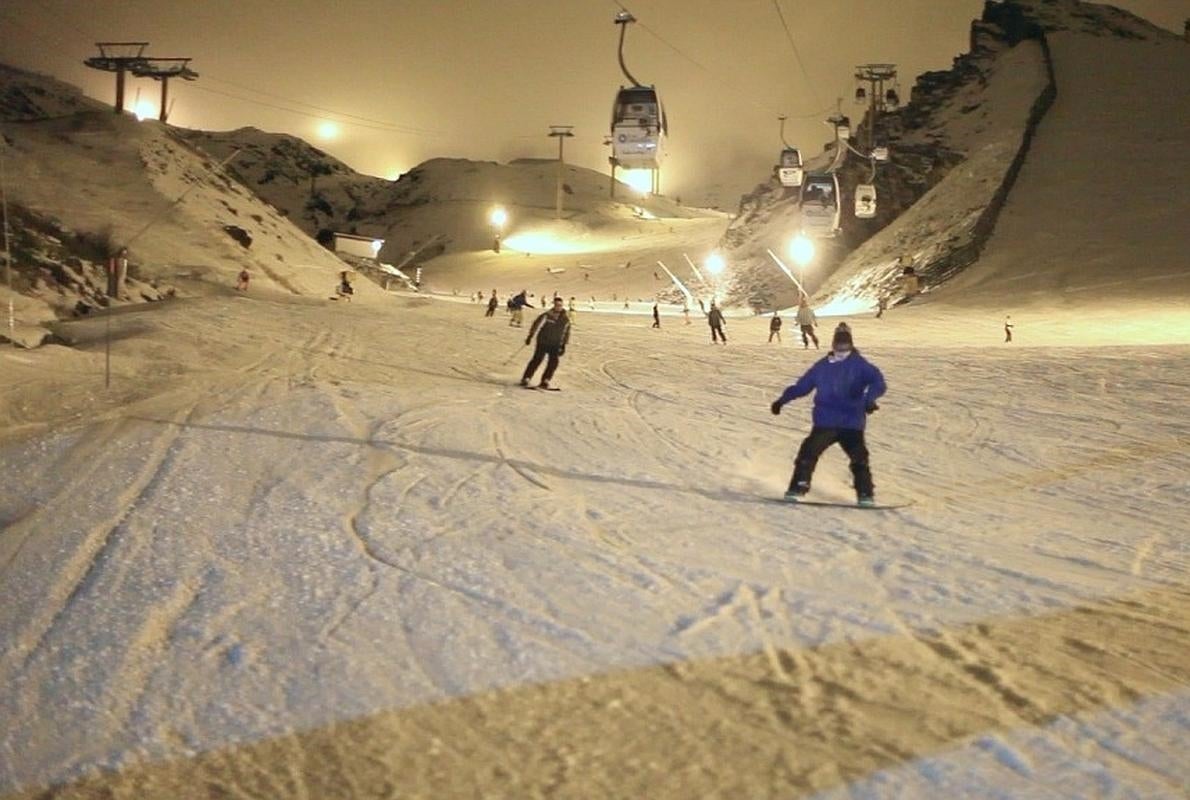 Esquí nocturno en Sierra Nevada