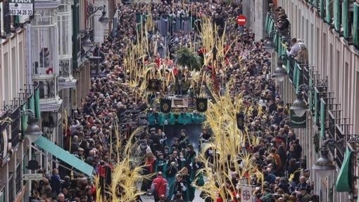 Procesión de las Borriquillas, el Domingo de Ramos de 2016, en Valladolid