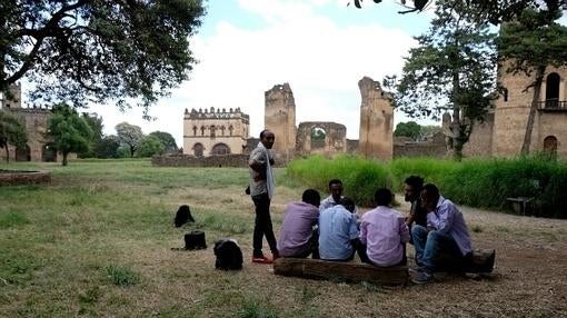 Vista panorámica del interior del Recinto Real de Gondar/ Foto: Fco. López-Seivane