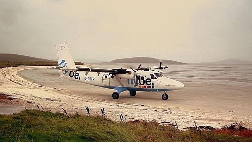 Barra Airport, en la isla de Barra