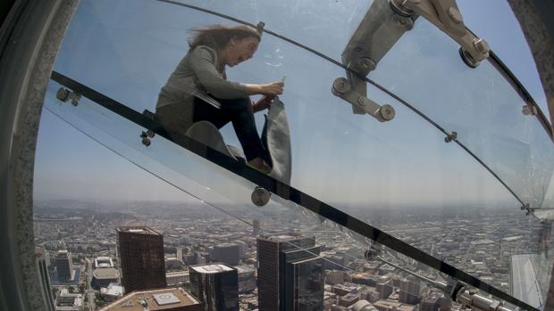 The Skyslide se ha instalado entre las plantas 69t y 70 del U.S. Bank Tower