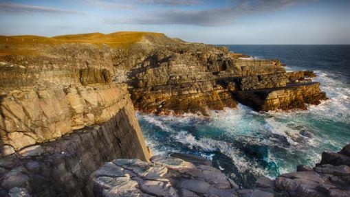 Superficie con roca sedimentaria