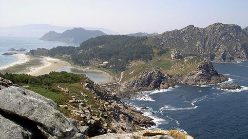 Vista de Cíes desde mirador del alto del Príncipe