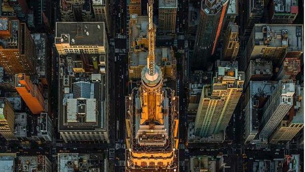 Imagen aérea del Empire State en Nueva York
