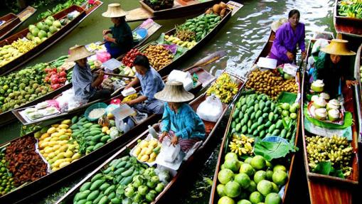 Mercado flotante de Bangkok