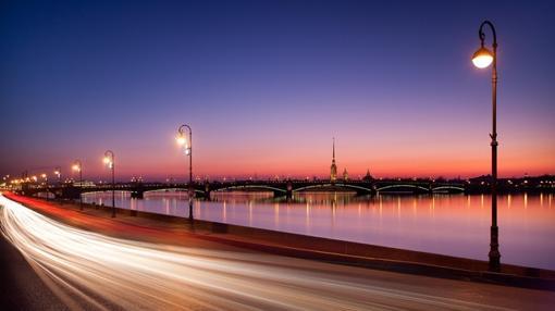 El río Nevá, en San Petersburgo