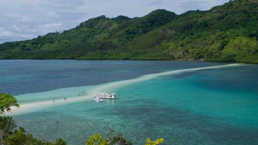 Snake Island: una lengua de arena blanca que adquiere distintas formas cuando baja la marea