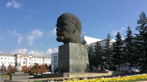 Busto de Lenin en la plaza de los Sóviets, en Ulán-Udé