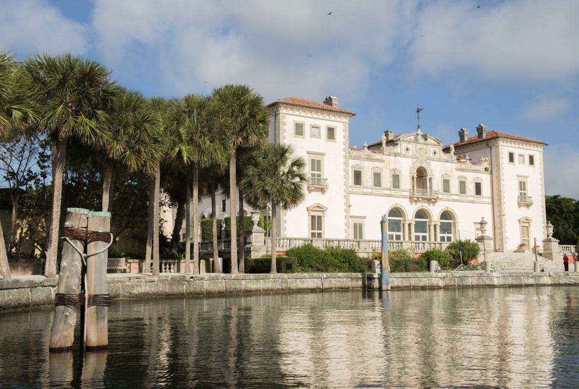 Vista de Vizcaya, la que fuera residencia de invierno del millonario James Deering