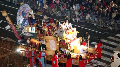 Cabalgata de Valladolid, en la edición de 2015