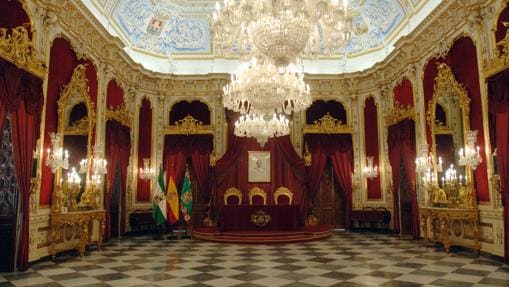 Interior de Palacio Provincial, sede de la Diputación de Cádiz