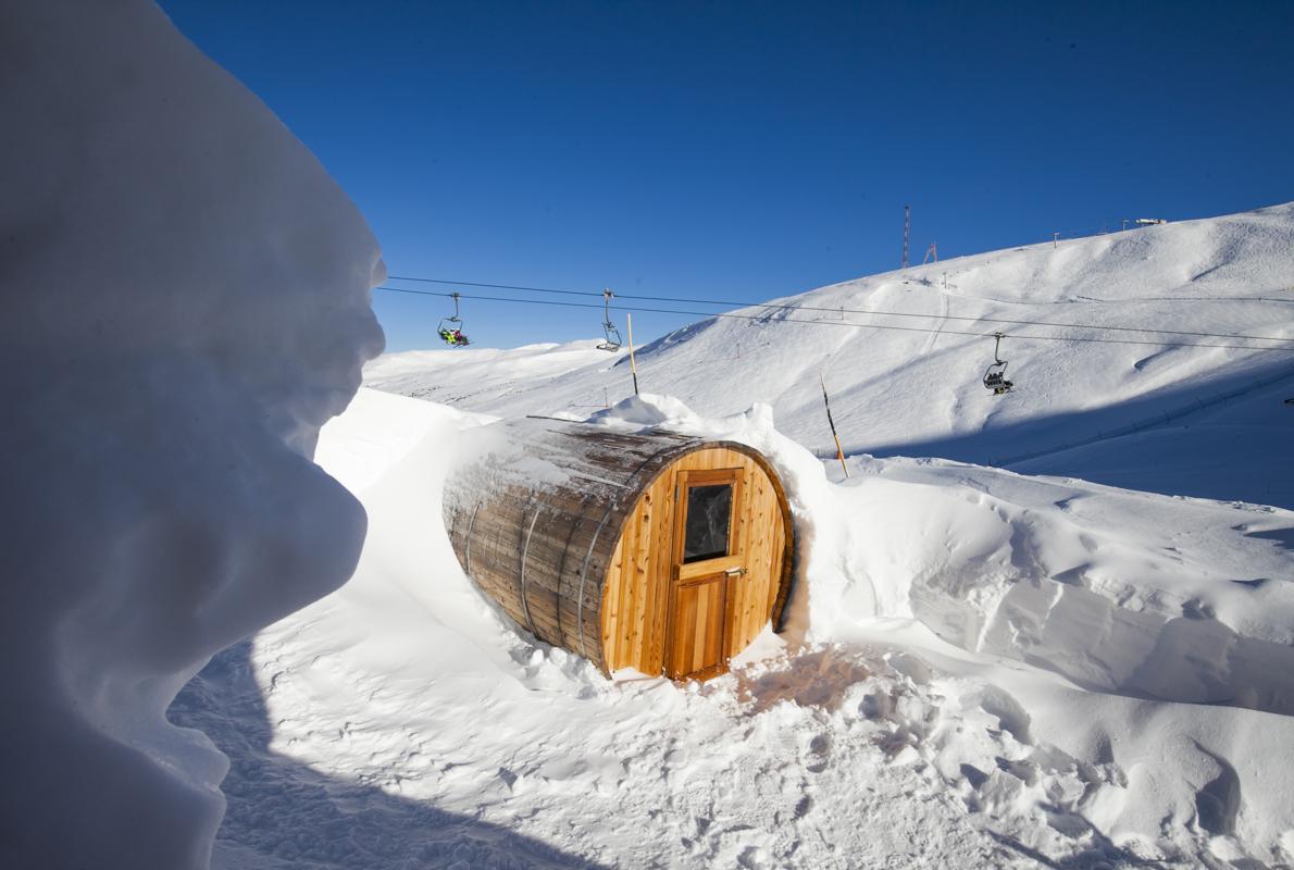 Entrada al Iglú Hotel de Grandvalira, Andorra