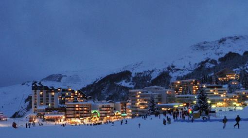 Noche en Gourette, en los Pirineos Atlánticos