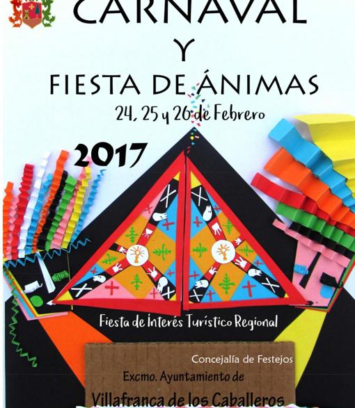 Cartel del Carnaval de Villafranca de los Caballeros 2017