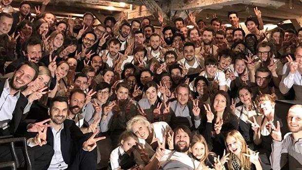 Foto de familia de la despedida provisional de Noma, colgada en Instagram