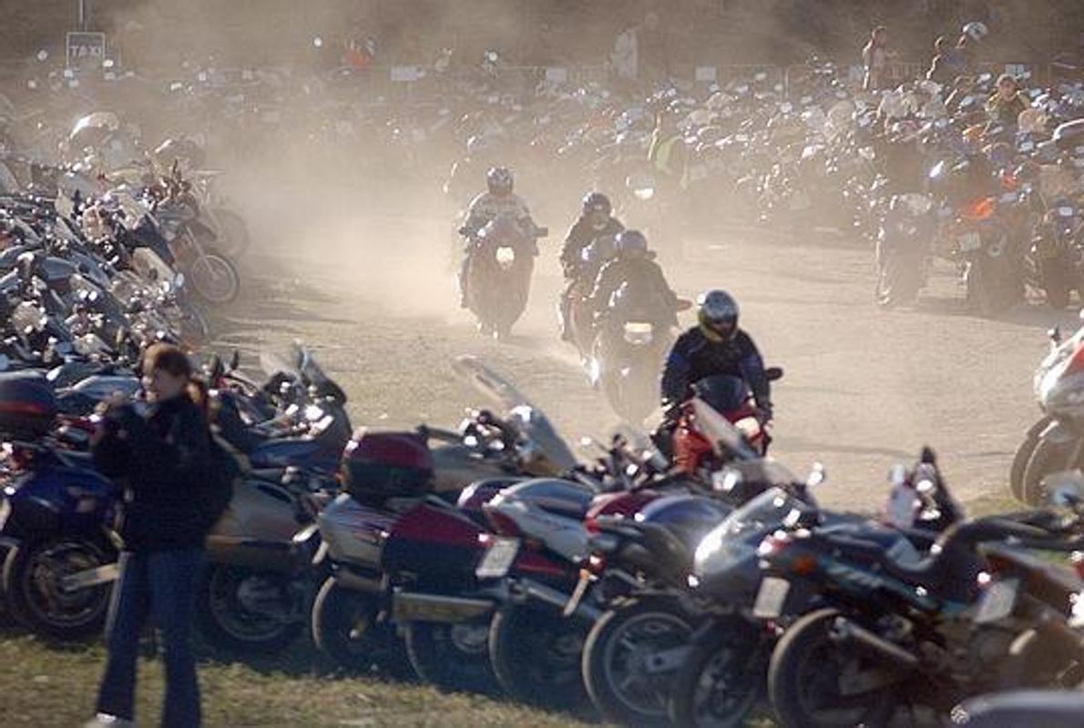 Concentración de motos en el Circuito de Jerez