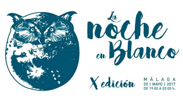 Cartel oficial del a X edición de la Noche en Blanco de Málaga