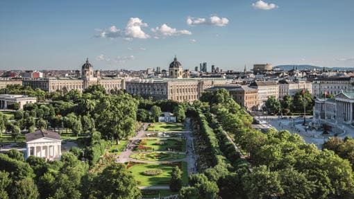 Vista de Viena, ciudad clave en la ruta romántica