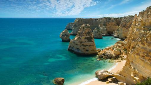 Playa de Marinha (en Lagoa, Algarve)