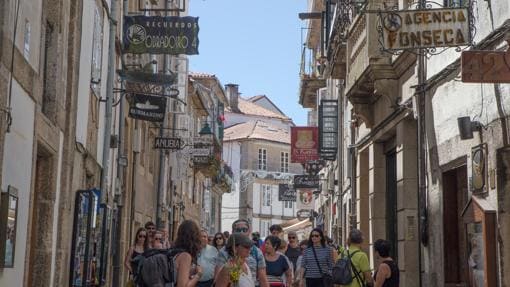 Rua Do Franco, en Santiago de Compostela