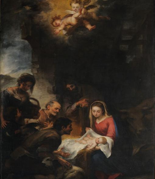 «Adoración de los Pastores», obra que puedes verse en el Museo de Bellas Artes de Sevilla