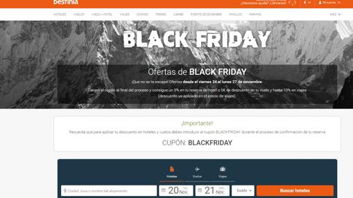 Dónde comprar las gangas del Black Friday para viajar a precios «low cost»