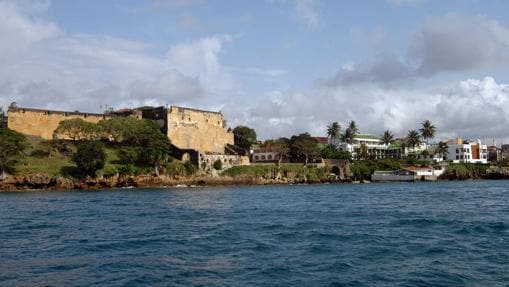 Vista del Fuerte Jesús, en Mombasa