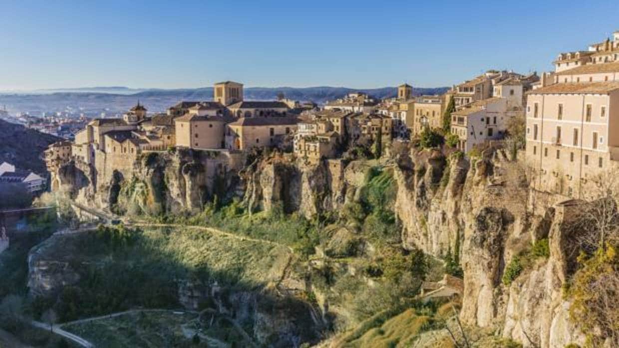 Vista panorámica de Cuenca y de sus Casas Colgadas