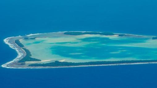 Vista aérea de Tuvalu