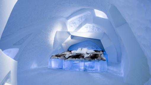Una habitación del Ice Hotel