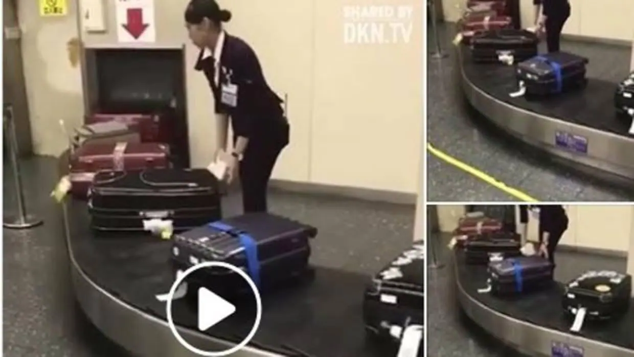 Un vídeo muestra lo bien que tratan las maletas en Japón
