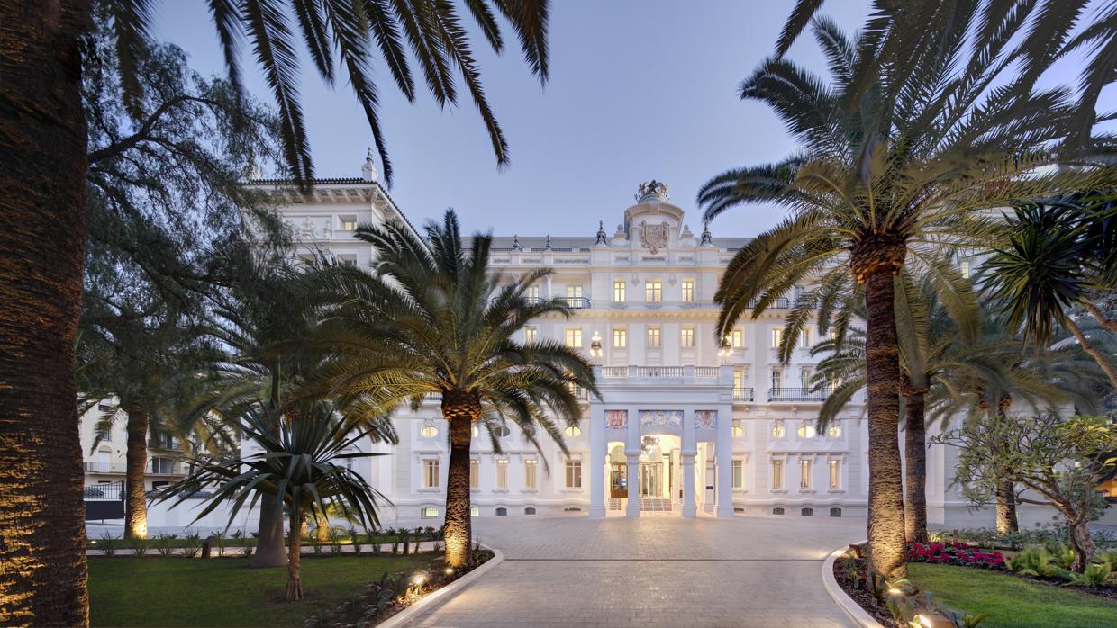 Fachada del Gran Hotel Miramar, en Málaga