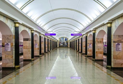 Estación de metro de Admiralteyskaya, en San Petersburgo