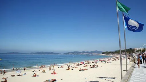 Playa de Samil, en Vigo